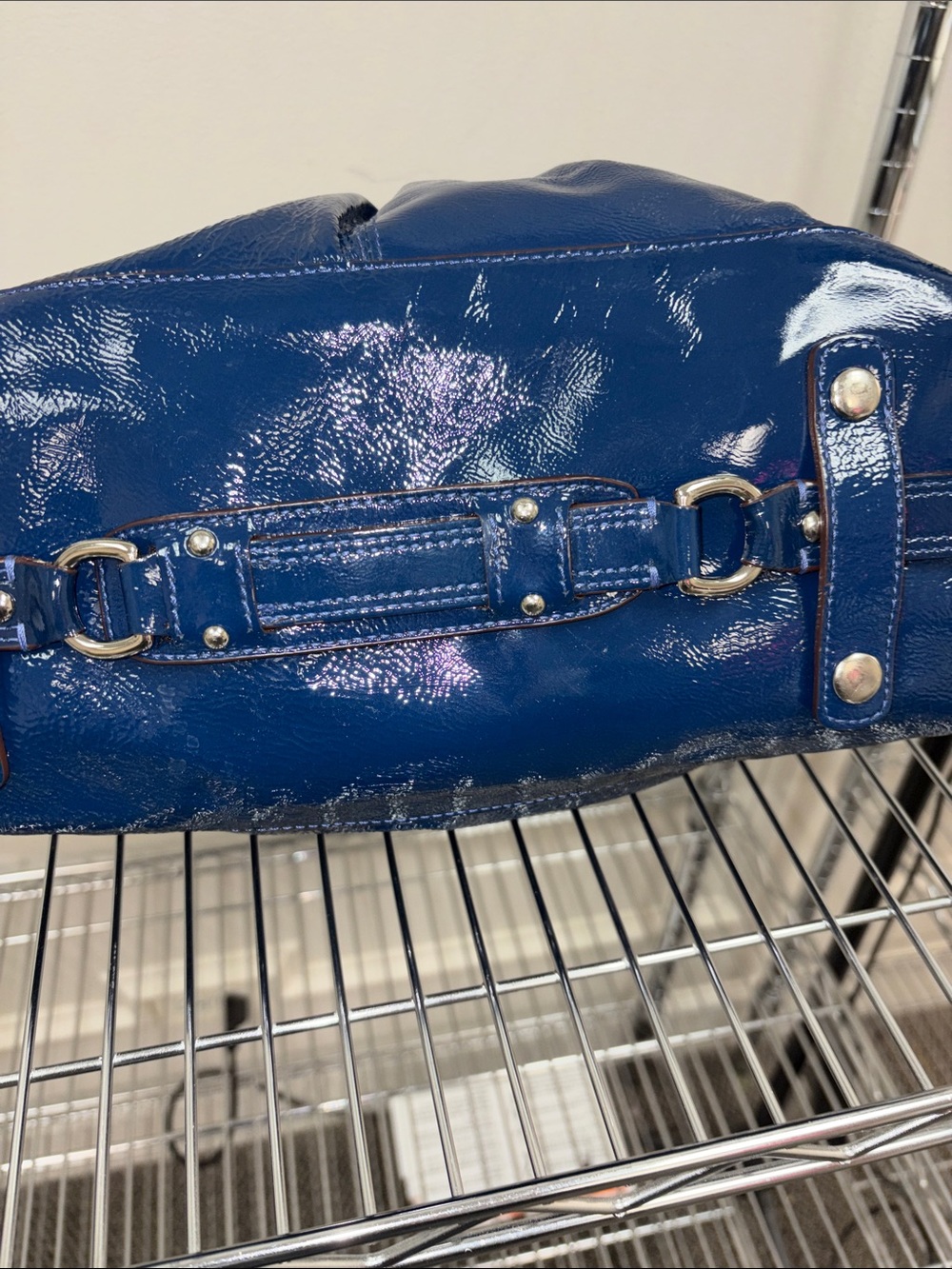 COACH ASHLEY PATENT LEATHER SATCHEL HANDBAG TOTE PURSE  2-WAY - Picture 5 of 7